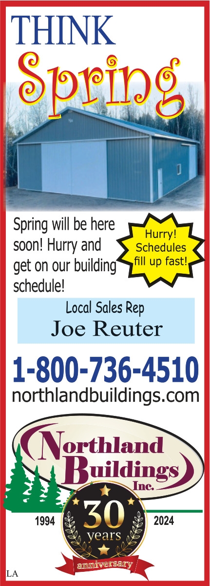Think Spring, Northland Buildings, Inc, Eau Claire, WI