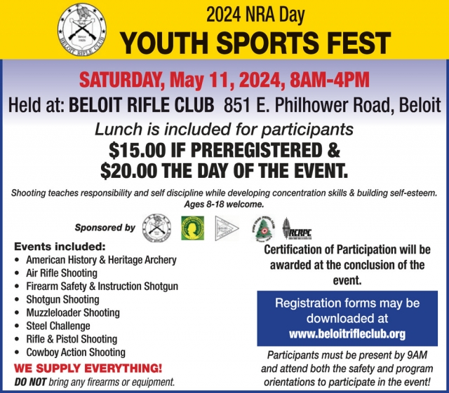 Youth Sports Fest, Beloit Rifle Club, Beloit, WI