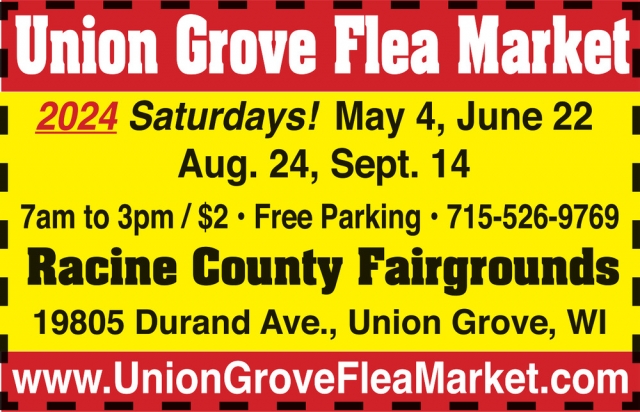 Racine County Fairgrounds, Union Grove Flea Market, Union Grove, WI
