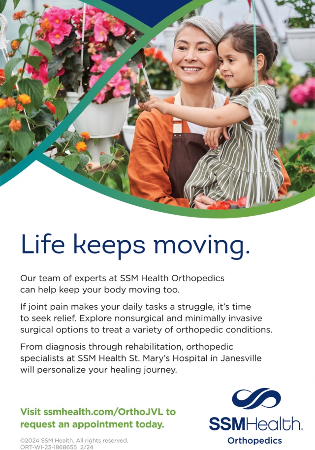 Life Keeps Moving., SSM Health Orthopedics