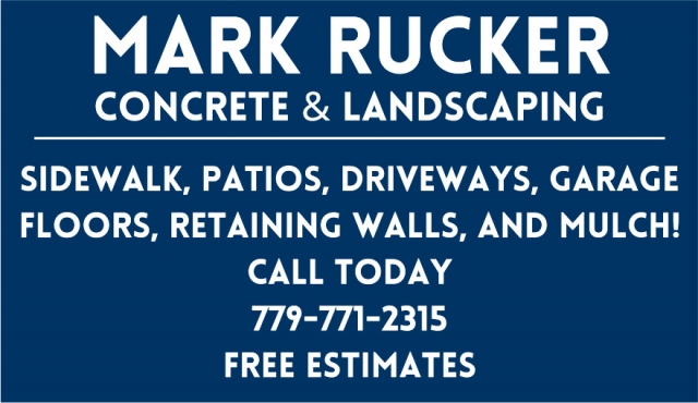 Sidewalk, Patios, Driveways, Mark Rucker Concrete & Landscaping, Rockford, IL