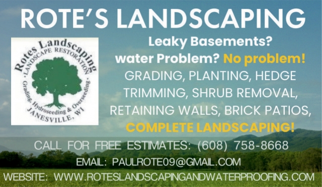 Leaky Basements?, Rote's Landscaping