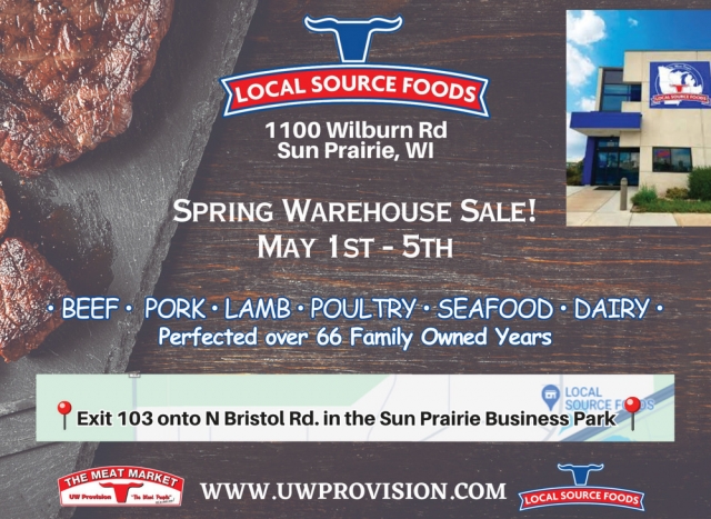 Spring Warehouse Sale!, Local Source Foods, Sun Prairie, WI