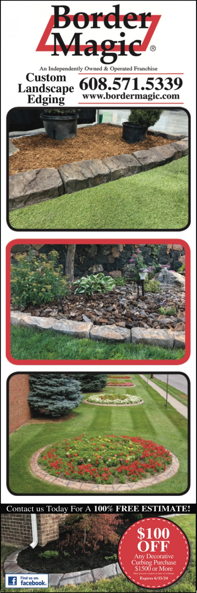 Custom Landscape Edging for Your Home or Business, Border Magic by BB Landscaping, Waunakee, WI