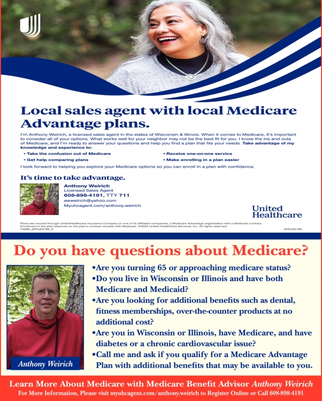 Do You Have Questions About Medicare?, United Healthcare - Anthony Weirich, WI