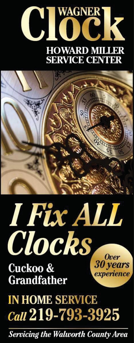 I Fix All Clocks, Wagner Clock, Kenosha, WI
