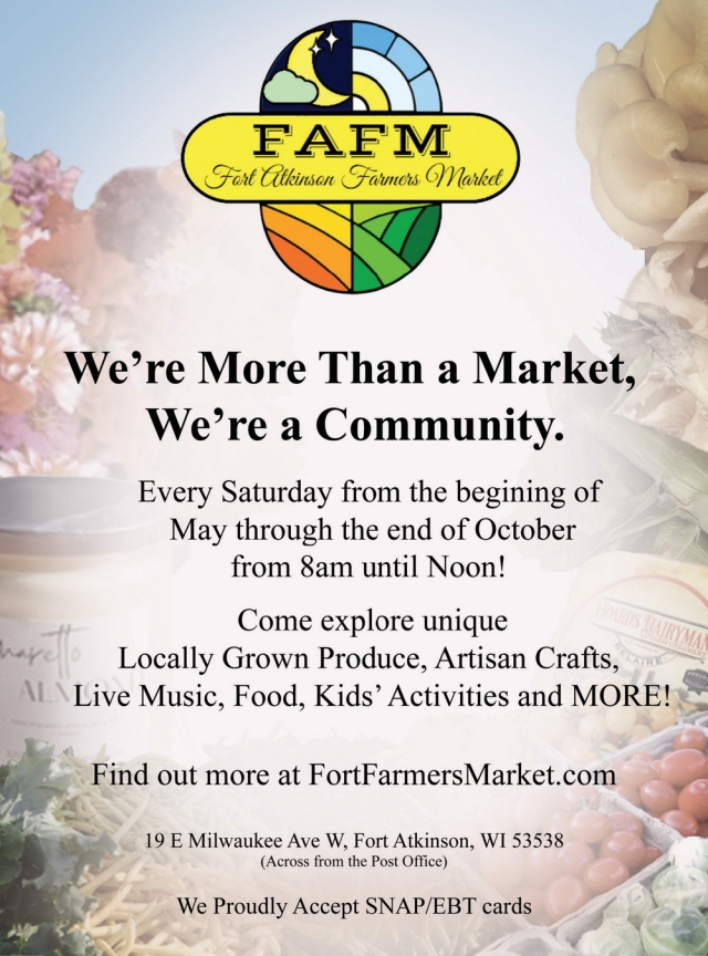 We're More Than a Market, We're a Community, Fort Atkinson Chamber of Commerce, Fort Atkinson, WI