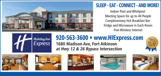 Sleep - Eat - Connect - And More!, Holiday Inn Express - Fort Atkinson, Fort Atkinson, WI