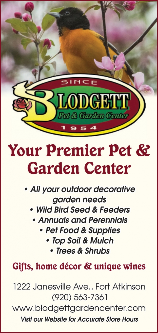 Your Premier Pet & Garden Center, Blodgett Pet & Garden Center, Fort Atkinson, WI