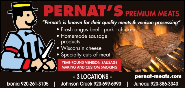 Year-Round Venison Sausage Making and Custom Smoking, Pernat's Premium Meats, Juneau, WI