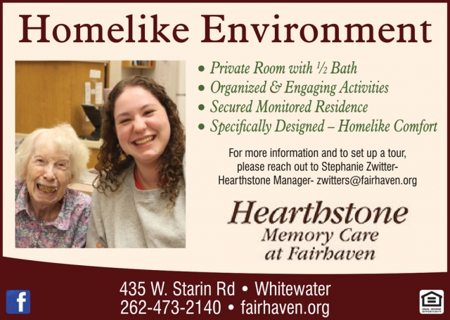 Homelike Environment, Fairhaven Senior Services, Whitewater, WI
