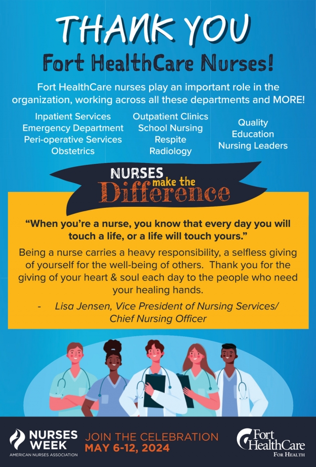 Nurses Week, Fort HealthCare for Health, Fort Atkinson, WI
