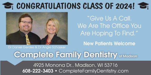 Congratulations, Complete Family Dentistry, Madison, WI