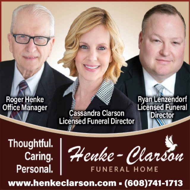 Thoughtful. Caring. Personal., Henke-Clarson Funeral Home, Janesville, WI