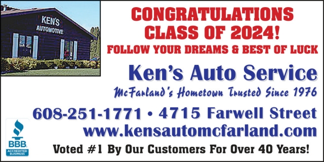 Congratulations Class of 2024!, Ken's Automotive Services, Mcfarland, WI