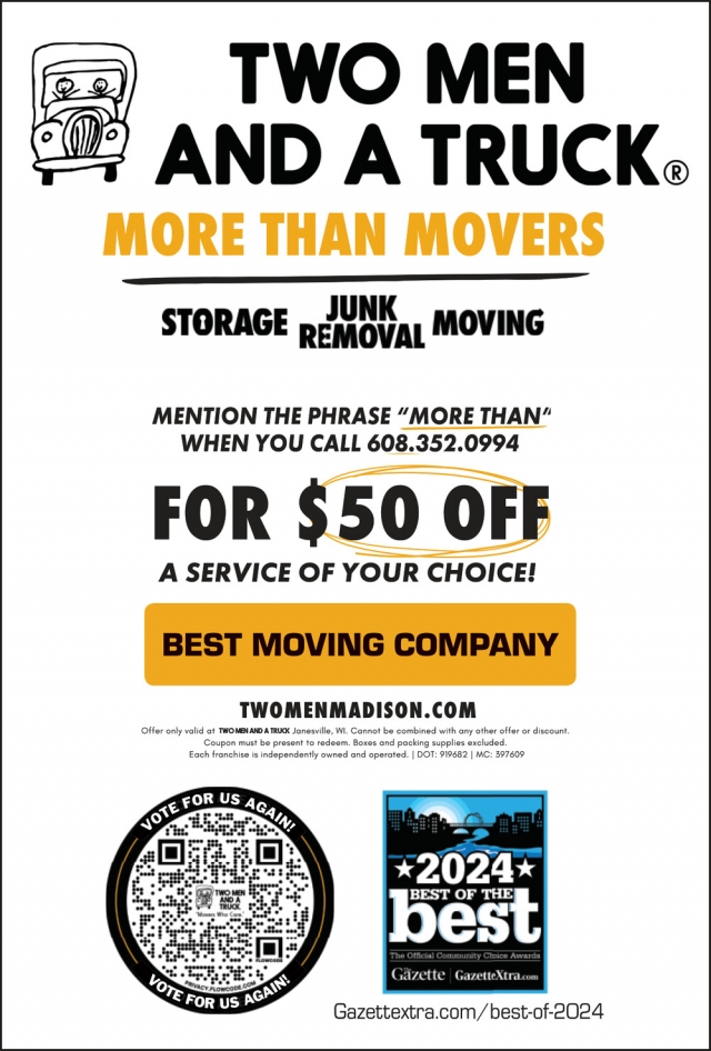 More Than Movers, Two Men & A Truck, Janesville,, WI