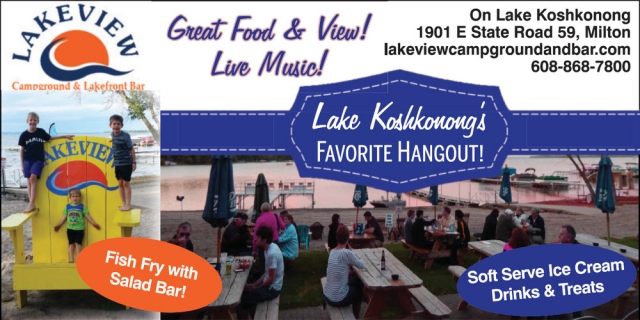 Favorite Hangout!, Lakeview Campground & Bar, Milton, WI
