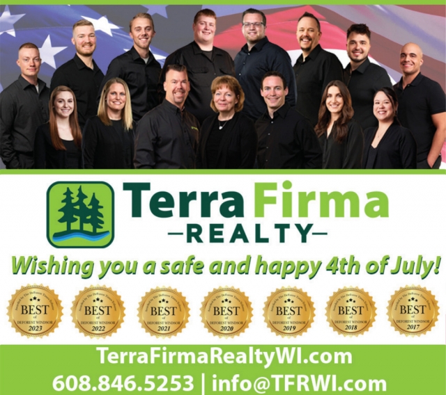 Whishing You a Safe and Happy 4th of July, Terra Firma Realty, Inc., Deforest, WI