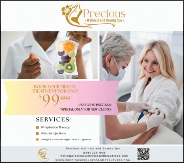 IV Hydration Therapy, Precious Wellness and Beauty Spa