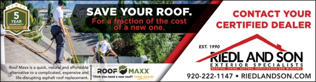 Save Your Roof., Riedl And Son Exterior Specialists, Fort Atkinson, WI