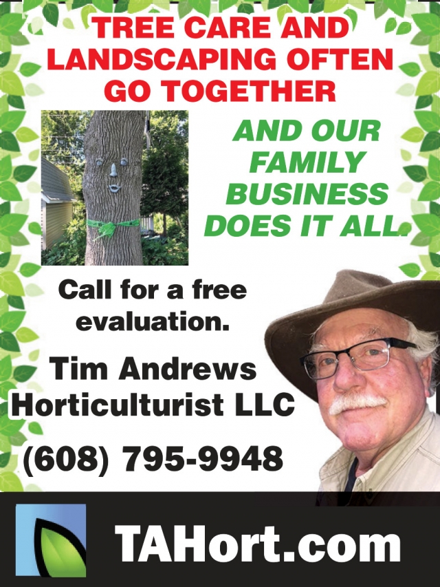Horticulturist, Tim Andrews Horticulturist LLC, Mazomanie, WI
