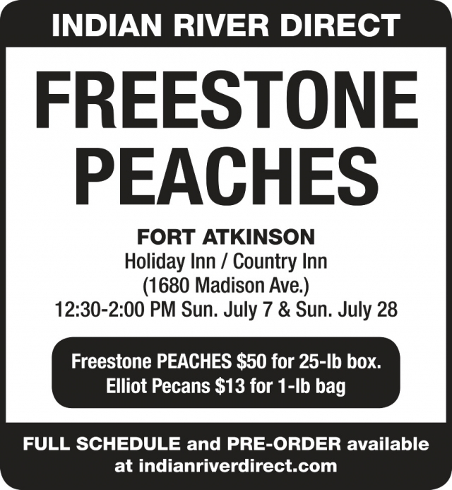 Freestone Peaches, Indian River Direct