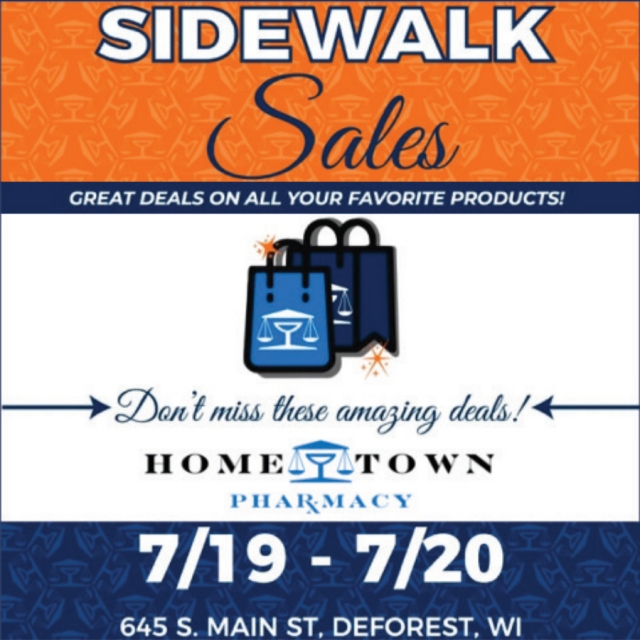 Sidewalk Sales, DeForest Hometown Pharmacy, Deforest, WI