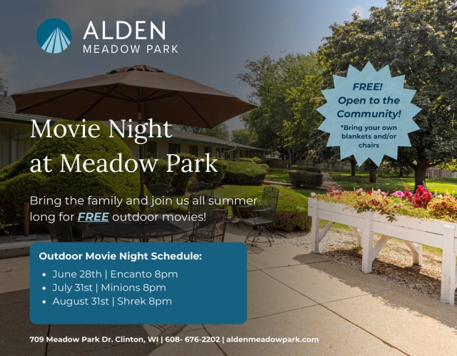 Movie Night at Meadow Park, Alden Meadow Park, Clinton, WI