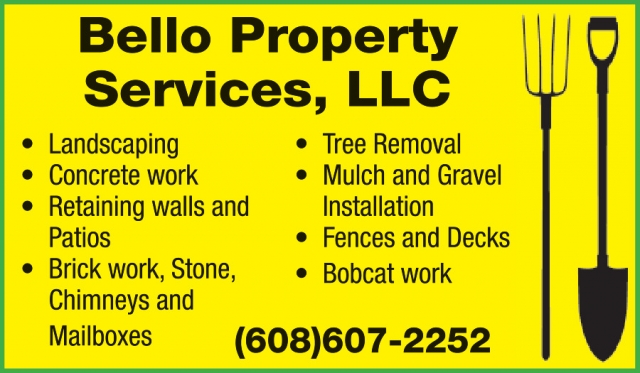 Tree Removal, Bello Property Services, LLC, Janesville, WI
