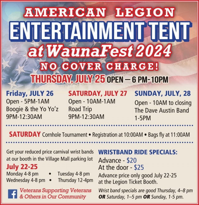 Entertainment Tent, American Legion Entertainment Tent at WaunaFest 2024