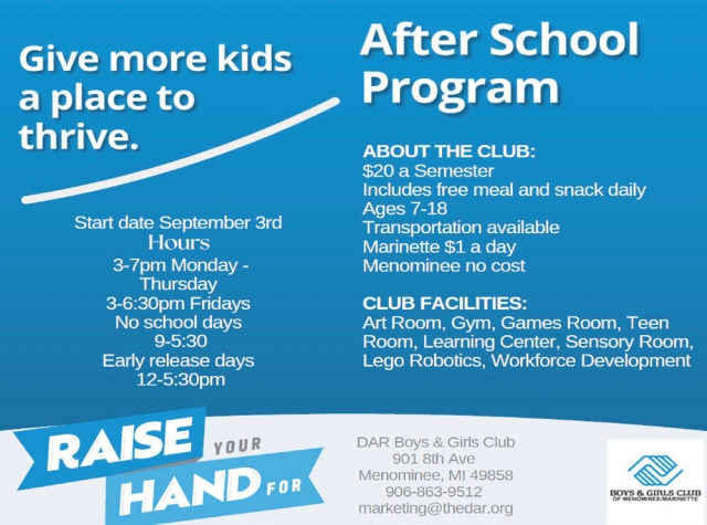 After School Program, DAR Boys & Girls Club