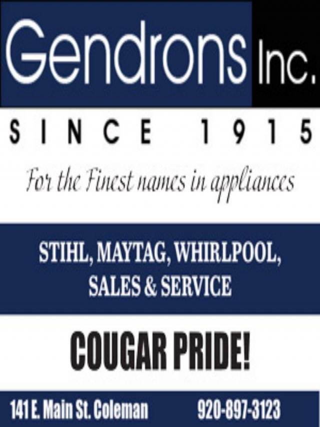 For the Finest Names in Appliances, Gendrons Inc