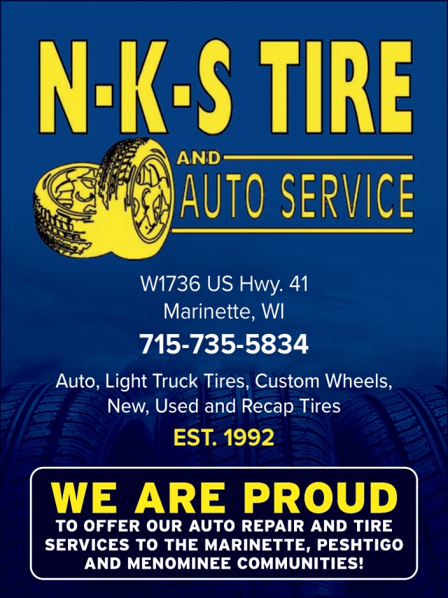 Light Truck Tires, N-K-S Tire and Auto Service, Marinette, WI