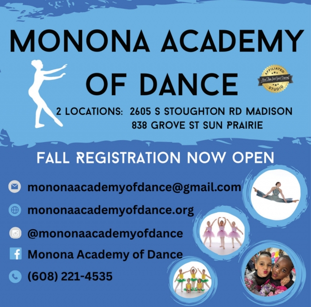 Fall Registration Now Open, Monona Academy of Dance, Madison, WI