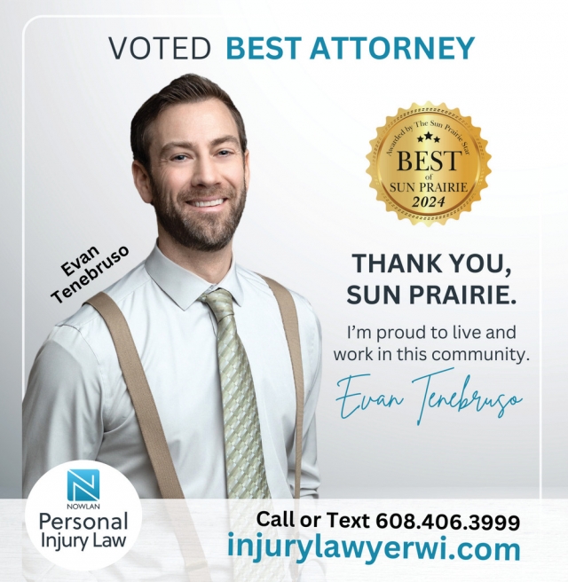 Voted Best Attorney, Nowlan Law LLP, Janesville, WI