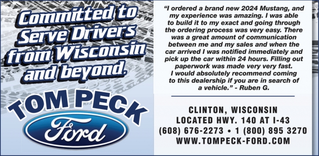 Ford Dealer, Tom Peck Ford of Clinton