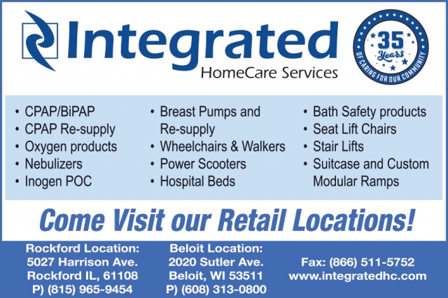 Come Visit Our Retail Locations!, Integrated HomeCare Services, Beloit, WI