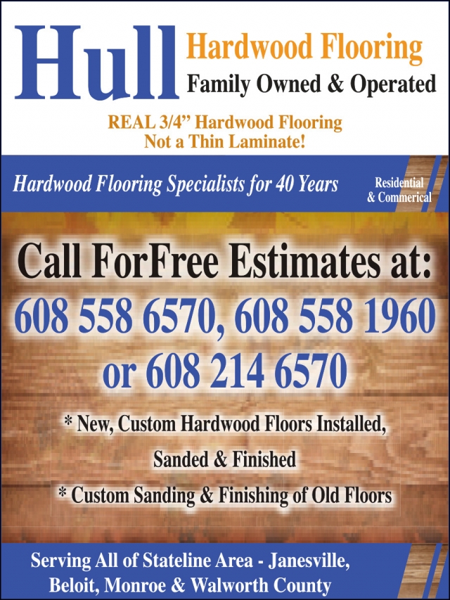 Family Owned & Operated, Hull Hardwood Flooring