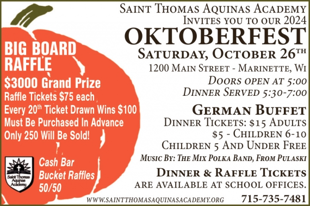 Oktoberfest, Saint Thomas Aquinas Academy, Marinette, WI