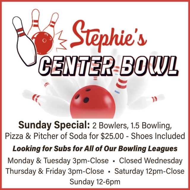 Bowl Sunday Special, Stephie's Center Bowl