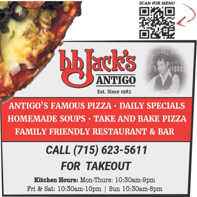 Antigo's Famous Pizza, BB Jack's, Deforest, WI