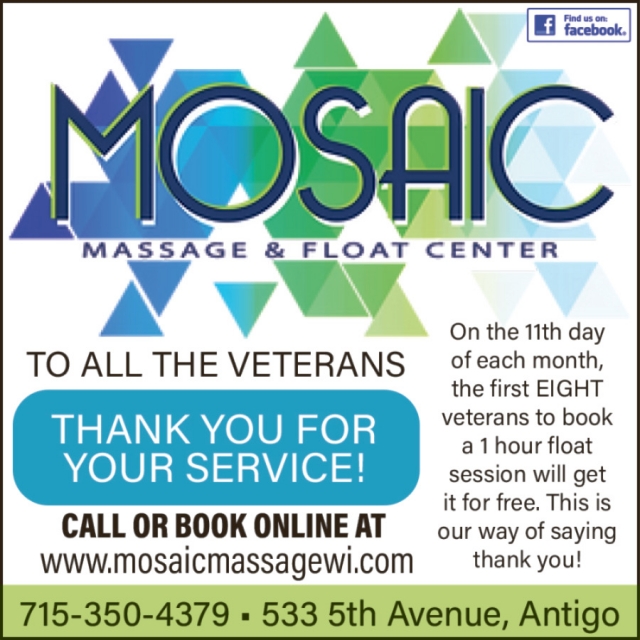 Massage & Float Center, Mosaic Massage & Float Center, Antigo, WI