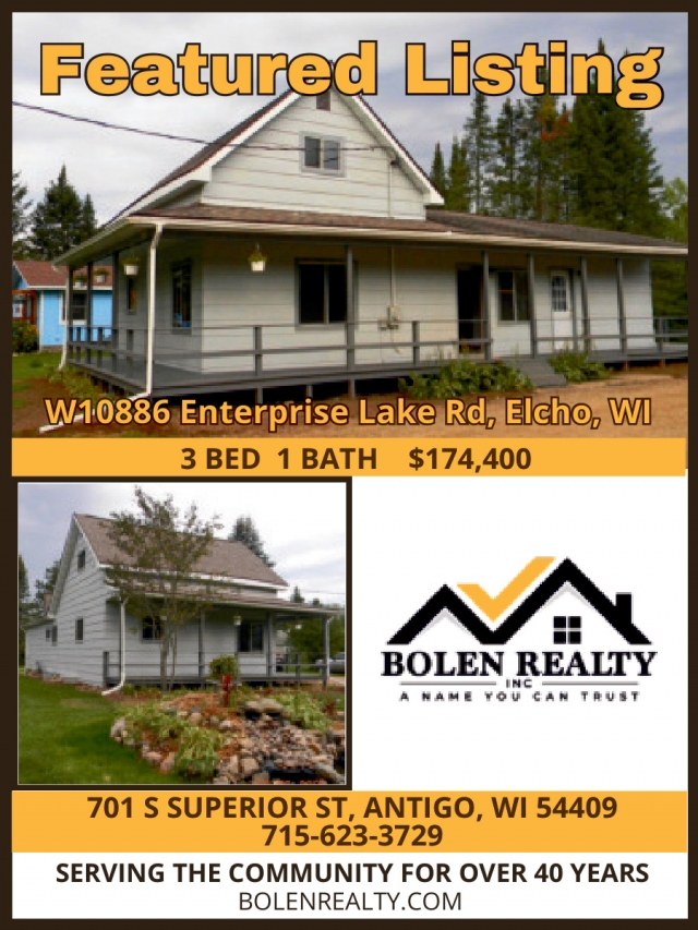 We Want Your Listings, Bolen Realty, Antigo, WI