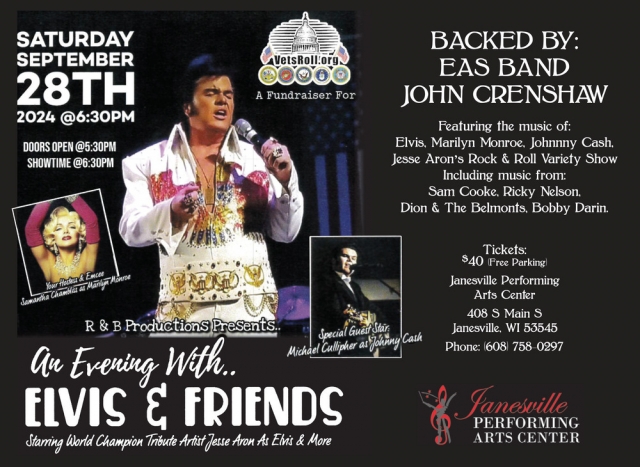 An Evening with... Elvis & Friends, An Evening With.. Elvis & Friends (September 28, 2024), Janesville, WI