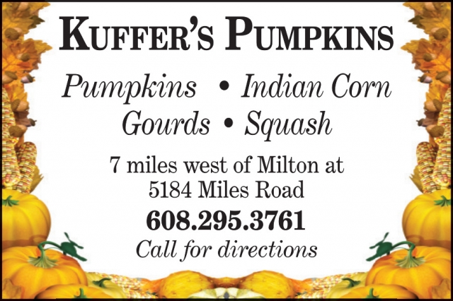 Call for Directions, Kuffer's Pumpkins, Janesville, WI