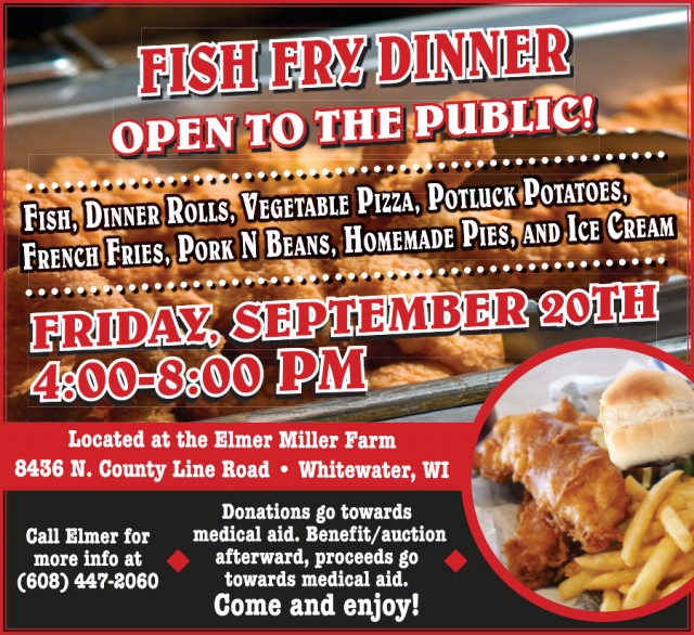 Fish Fry Dinner, Frish Fry Dinner at Elmer Miller Farm