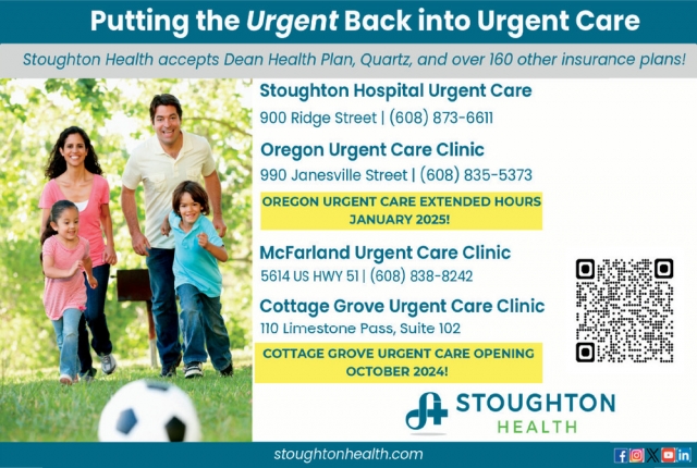 Putting the Urgent Back Into Urgent Care, Stoughton Health, Stoughton, WI