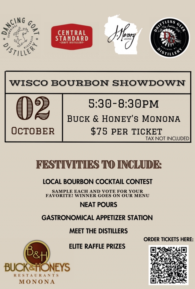 Local Bourbon Cocktail Contest, Buck & Honey's Restaurant, Sun Prairie, WI