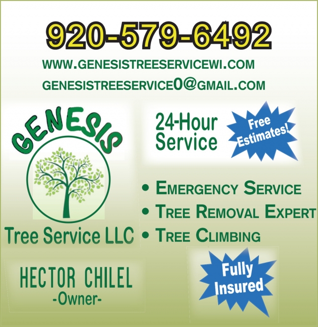 Tree Removal Expert, Genesis Tree Service, Johnson Creek, WI