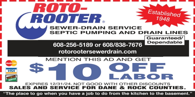 Sewer-Drain Service, Roto-Rooter - Mcfarland